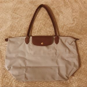 Grey Lonchamp Le Pliage Tote (lowest price!)